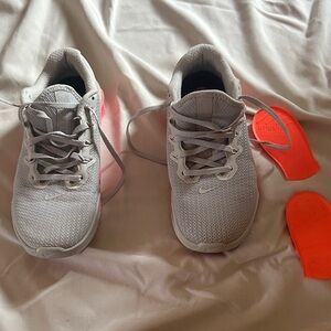 Nike Light Grey with pink soles CrossFit shoes